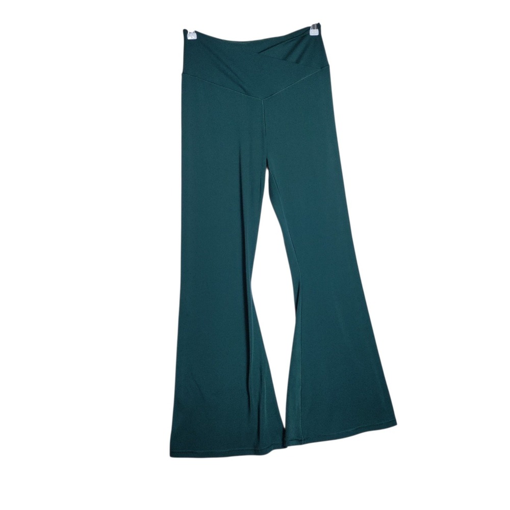 OFFLINE by Aerie Real Me Crossover Flare Leggings Teal Green XL High Rise